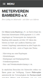 Mobile Screenshot of mieterverein-bamberg.de